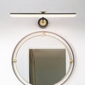 Arisha Vintage Linear Metal/ Wall Lamp, Black/Gold
