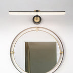 Arisha Vintage Linear Metal/ Wall Lamp, Black/Gold