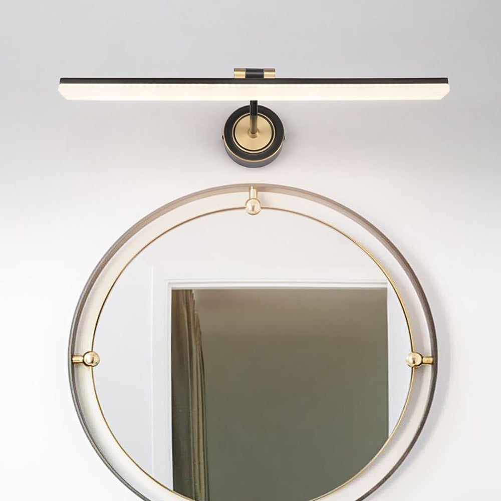 Arisha Vintage Linear Metal/ Wall Lamp, Black/Gold