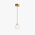 Kristy Diamond Facet Golden Pendant Light, Metal/