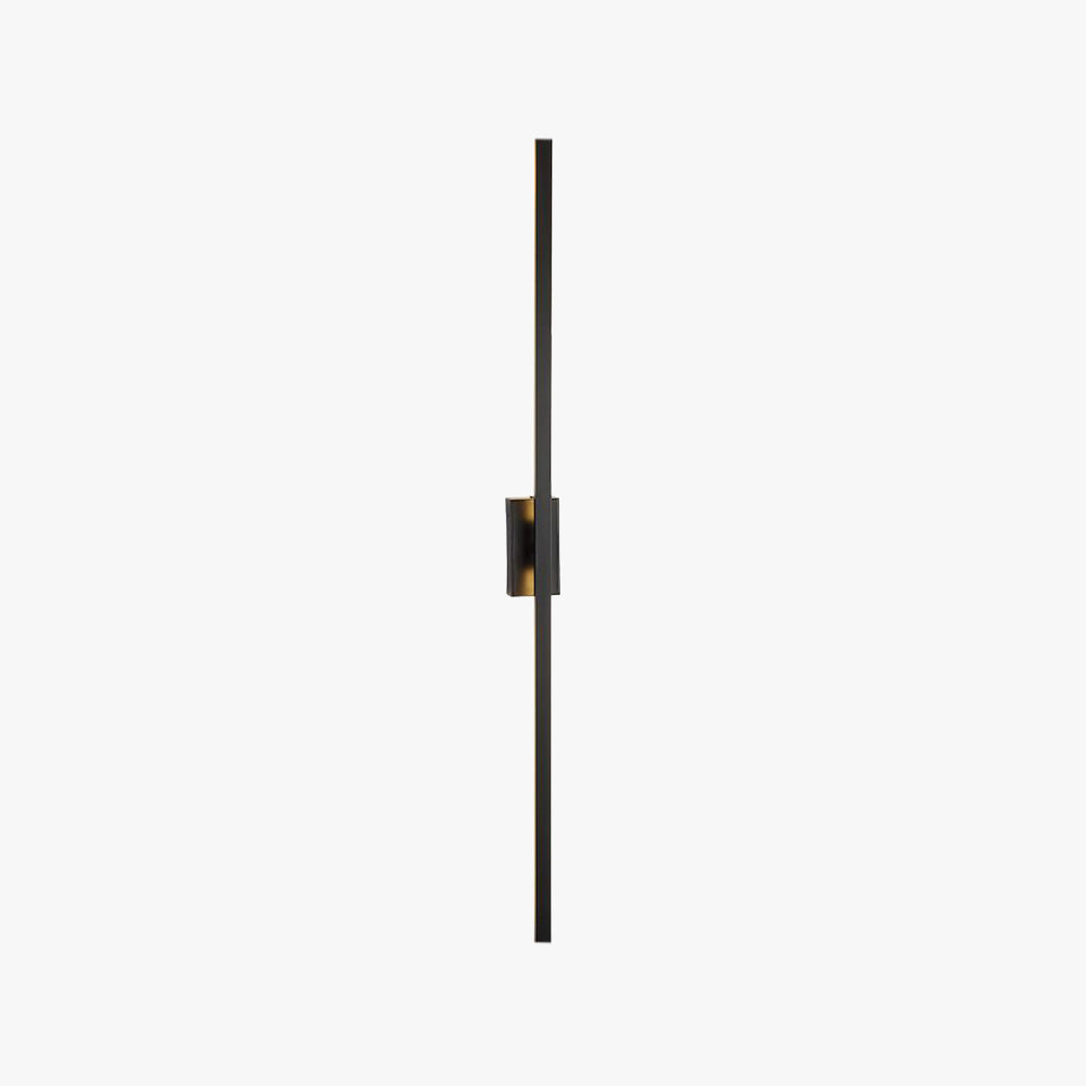 Arisha Minimalist Bar Black Metal Wall Lamp