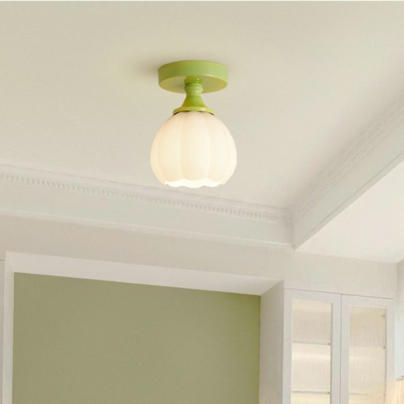 Arisha Comfort Simplicity Cute LED Flush Mount Ceiling Light Resin Bedroom