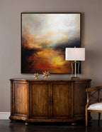 Sunset Inspired Landscape Oil Painting