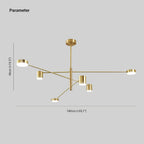 Arisha Pendant Light Branch Industrial Black/Gold, Bedroom