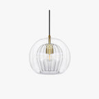 June Pendant Light Bulle Nordic Glass Transparent/Gold Living Room/Bedroom - Kingsley Beaumont