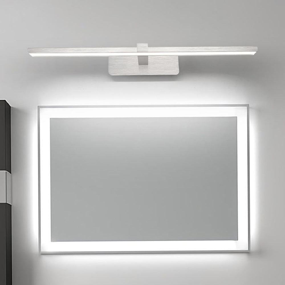 Arisha Nordic Linear Mirror Front Wall Lamp, Silver