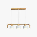 Valentina Pendant Light Cylinder Nordic, Bamboo, White/Green/Gray, Bedroom