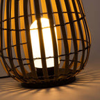 Ray Retro Lantern Solar/Rechargeable Outdoor Floor Lamp, Brown