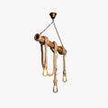 Silva Vintage Retro Resin Pendant Light, flaxen