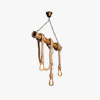 Silva Vintage Retro Resin Pendant Light, flaxen