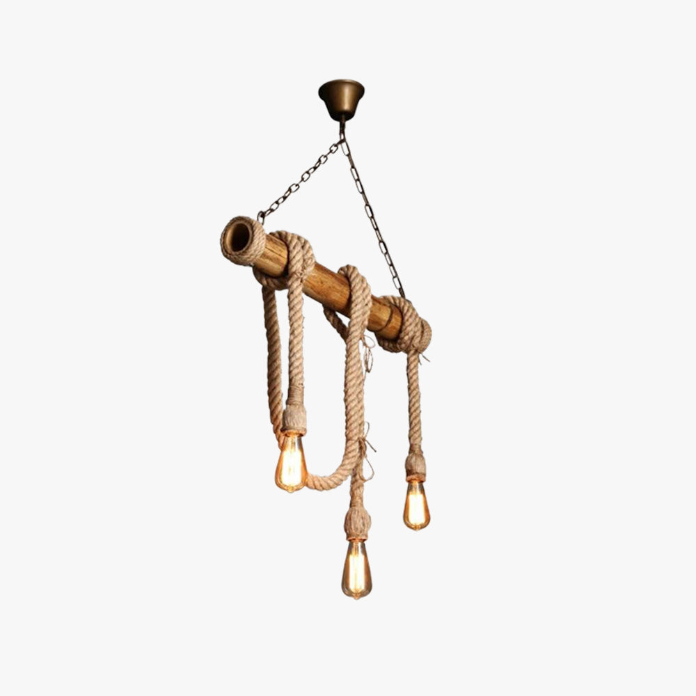 Silva Vintage Retro Resin Pendant Light, flaxen