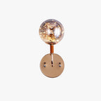Valentina Wall Lamp Starry Globe Art Deco, Black/Gold, Bedroom