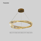 Kristy Modern Luxury Round Glass Chandelier, Gold