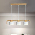 Valentina Pendant Light Cylinder Nordic, Bamboo, White/Green/Gray, Bedroom