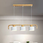 Valentina Pendant Light Cylinder Nordic, Bamboo, White/Green/Gray, Bedroom