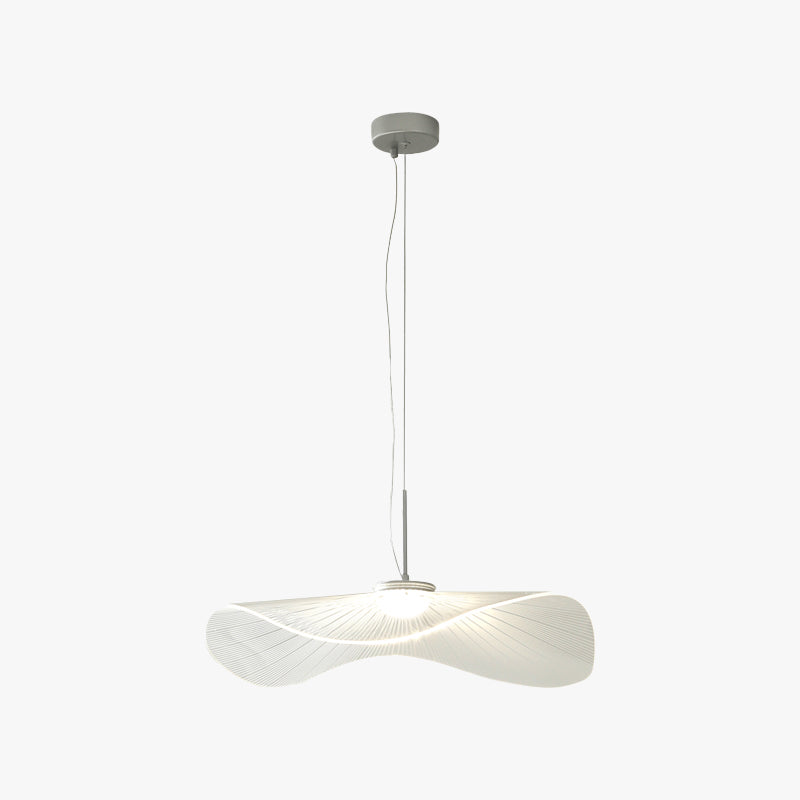 Arisha Designer Lotus Leaf Shaped Metal Pendant Light,White