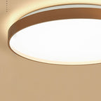 Arisha Minimalist Round Metal/ Flush Mount Ceiling Light, White/Coffee/Grey/Gold
