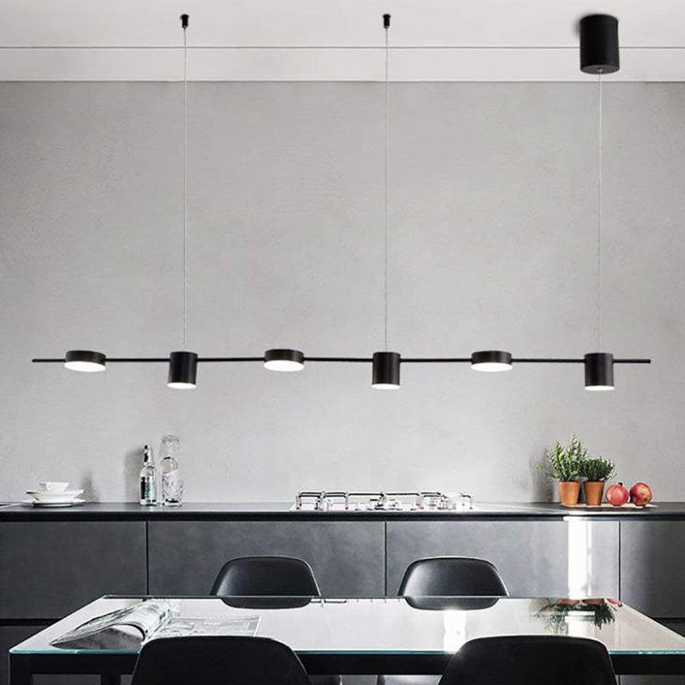 Arisha Minimalist Multi Metal Pendant Light, Black/Gold