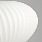 Valentina Morden Bubble Glass Pendant Light, White, Bedroom