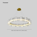 Arisha Creative Ring Metal/Arcylic Pendant Light, Gold