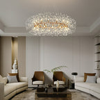 Arisha Modern Dandelion LED Pendant Light GoldCrystal Bedroom/Living Room