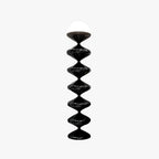 Salgado Bauhaus Gourd Floor Lamp, Black/White