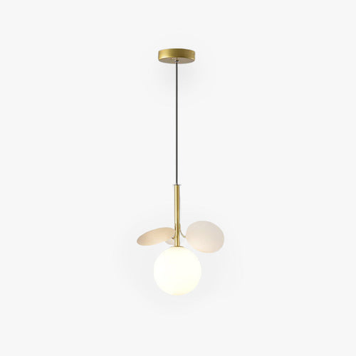 Arisha Art Deco Globe Pendant Light, Multi-Color/White, Metal/Glass