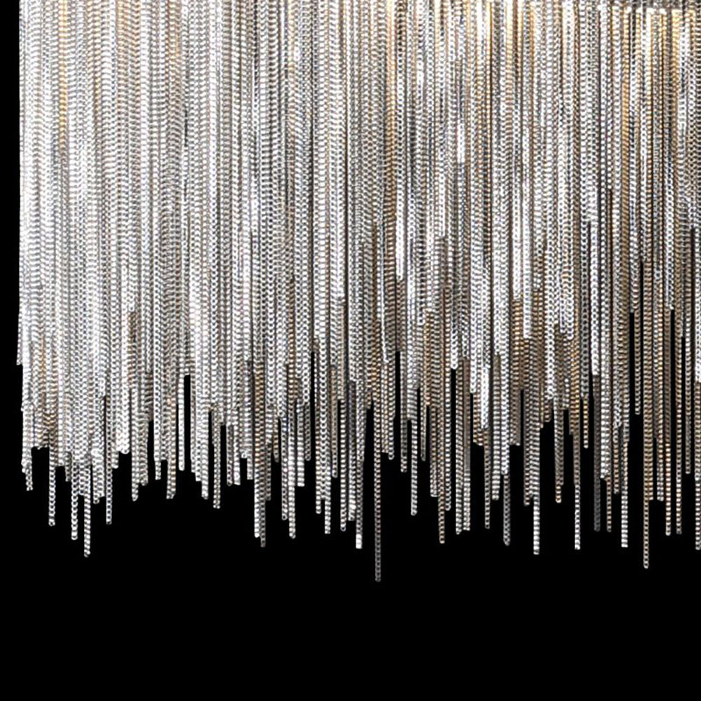 Arisha Wall Lamp Decorative/Modern, Tassel Chain, Silver, Living Room