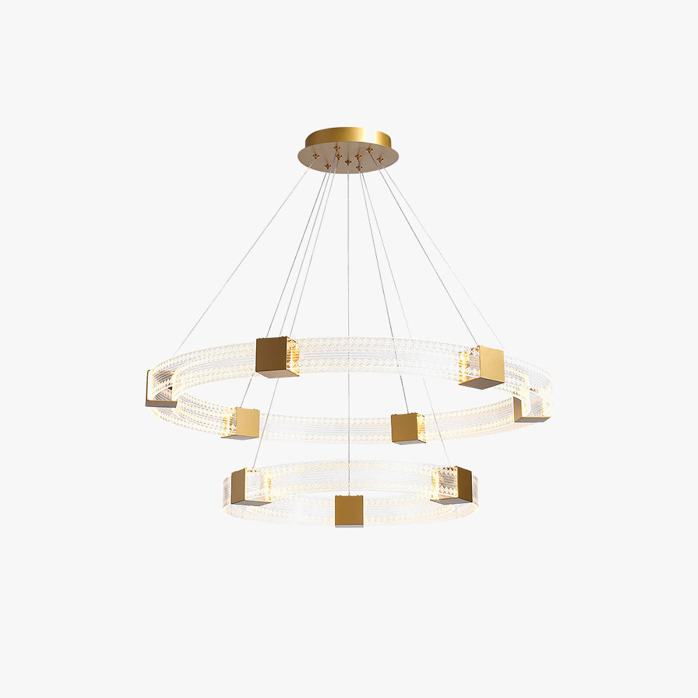 Arisha Modern Round/Oval /Metal Pendant Light, Gold
