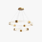Arisha Modern Round/Oval /Metal Pendant Light, Gold