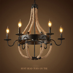 Epoch Vintage Loft Twine Pendant Light Metal Restaurant/Bar