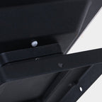 Ray Contemporary LED Rectangular Metal Outdoor Lamp, Black