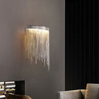 Arisha Wall Lamp Decorative/Modern, Tassel Chain, Silver, Living Room