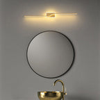 Arisha Luxury Curved Linear Metal Wall Lamp, Gold