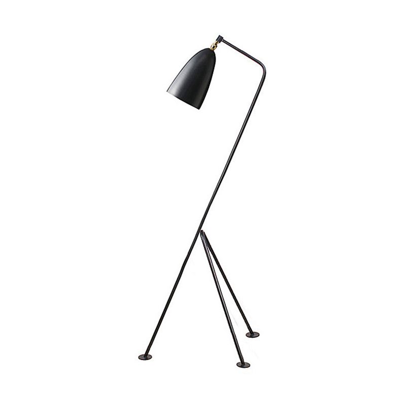Morandi Modern Metal Cup Black Floor Lamp, Multi Colors