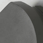 Ray Minimalist Geometric Metal Outdoor Wall Lamp, Black/Grey