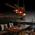 Epoch Farmhouse Guitar Pendant Light, Metal/Wood, Walnut