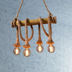 Silva Vintage Retro Resin Pendant Light, flaxen