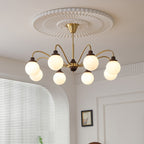 Valentina French LED Chandelier Chrome Gold Living Room/Bedroom
