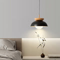 Muto Nordic Pendant Light/Flush Mount Ceiling Light Wood/Metal Black Kitchen Balcony
