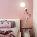 Arisha Modern Balloon/Girl Shape Pink Wall Lamp