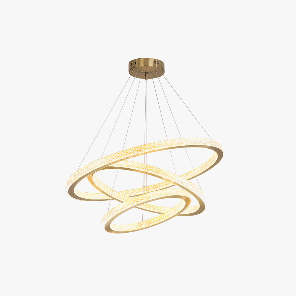 Kristy Contemporary Gold Luxury Ring Pendant Light