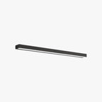 Arisha Modern Rectangular Linear Mirror Front Wall Lamp,  Black