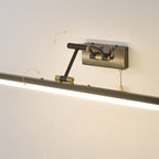Arisha Linear Arc Light Poles Metal Black Vanity Wall Lamp