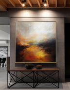Sunset Inspired Landscape Oil Painting