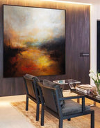 Sunset Inspired Landscape Oil Painting