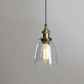 June Industrial Glass Pendant Light Clear/Amber/Smoke Grey
