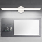Arisha Minimalist Linear Mirror Front Wall Lamp, White