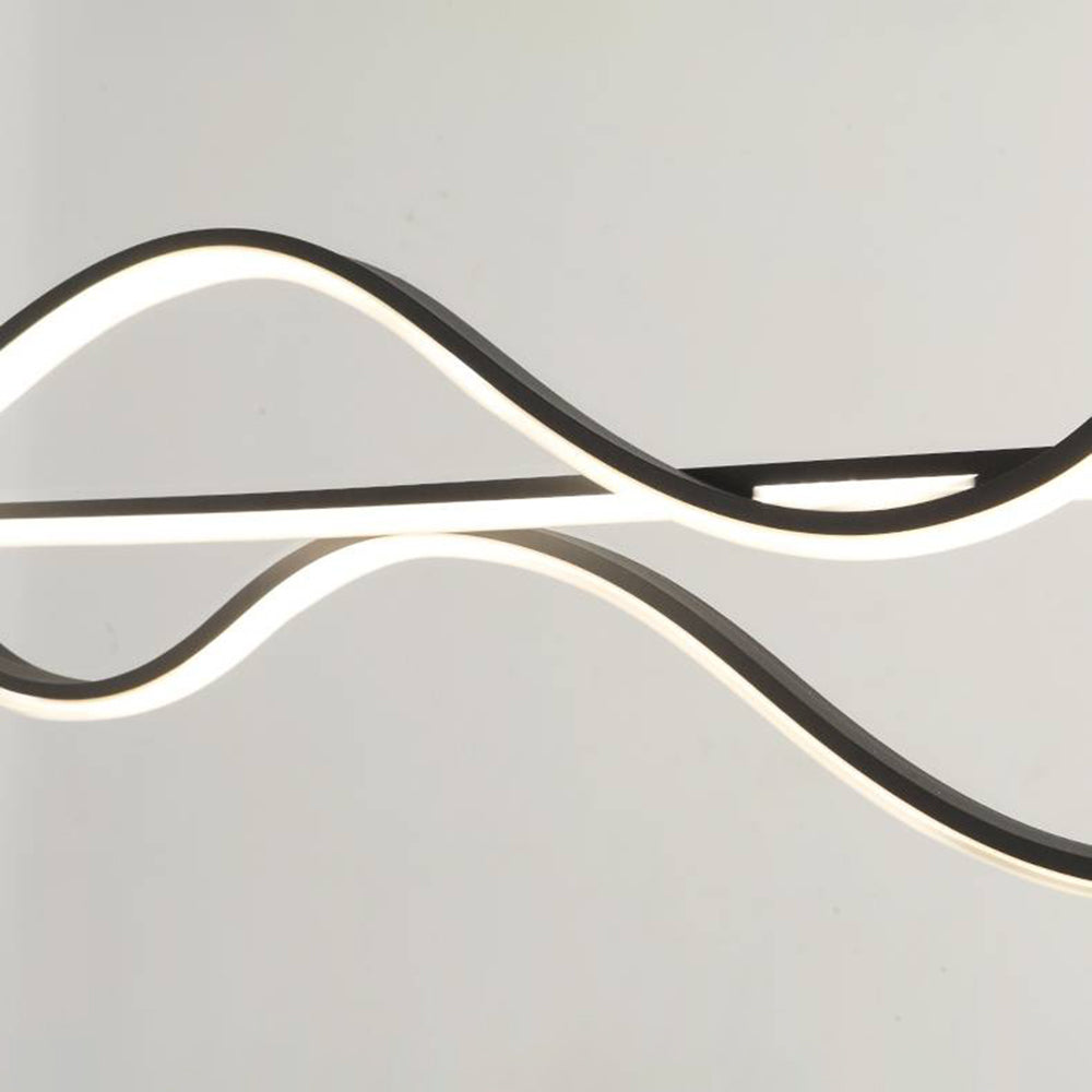 Arisha Modern Wave Pendant Light, 3 Colour