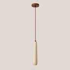 Muto Minimalist Wooden Pendant Light, Natural Wood Color